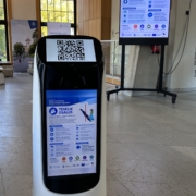KettyBot TÜ Narva Kolledži konverentsil KettyBot QR-koodiga TÜ Narva Kolledži konverentsil